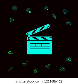 Clapperboard icon symbol