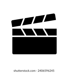 clapperboard icon vector design template