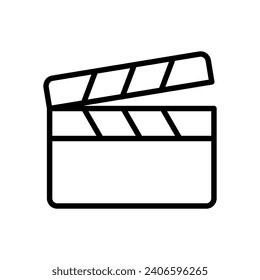 clapperboard icon vector design template