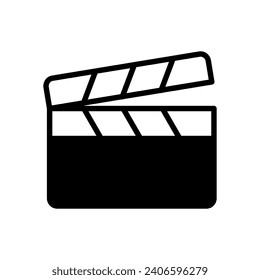 clapperboard icon vector design template