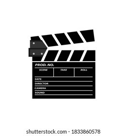 Clapperboard icon. Clapperboard Vector Illustration.