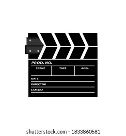 Clapperboard icon. Clapperboard Vector Illustration.