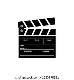 Clapperboard icon. Clapperboard Vector Illustration.