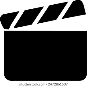 Icono de clapperboard, signo o símbolo de Vector