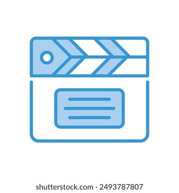 Clapperboard icon vector stock illustration