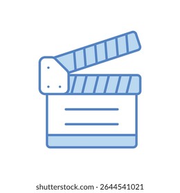 Ícone Clapperboard ilustração de estoque de vetor