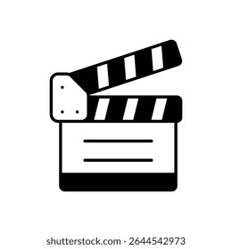 Clapperboard Icon vector stock illustration