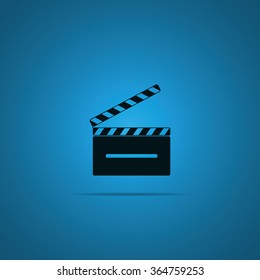 Clapperboard illustration.