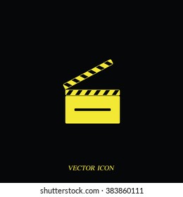 Clapperboard illustration.