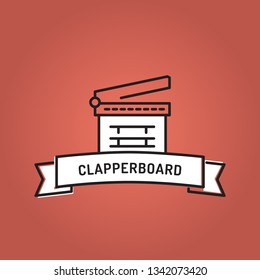 CLAPPERBOARD LINE ICON SET