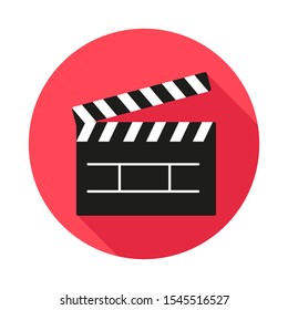 Clapperboard / Movie Clapper Vector Flat Icon