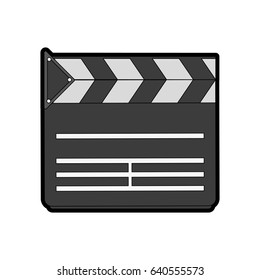 clapperboard movie icon image 