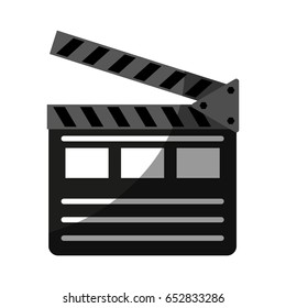 clapperboard movie icon image 