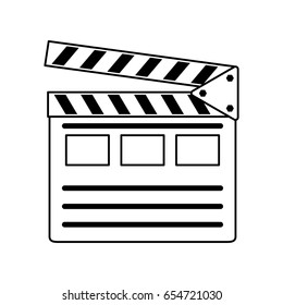 clapperboard movie icon image 