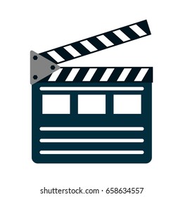 clapperboard movie icon image 