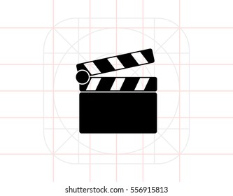 Clapperboard simple icon