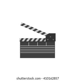 clapperboard, take, icon. Vector illustration