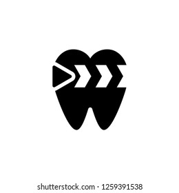 Clapperboard Tooth Logo
