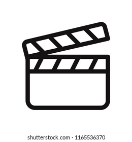 Clapperboard vector icon