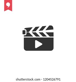 clapperboard vector icon
