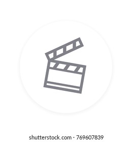 clapperboard vector icon