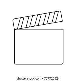 clapperboard vector illustration