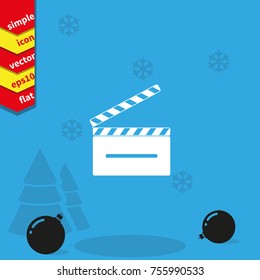 Clapperboard vector illustration.