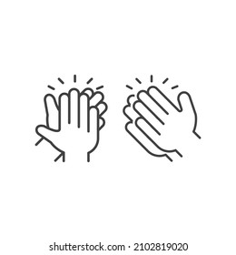 Clapping hand, Applause. Vector icon template