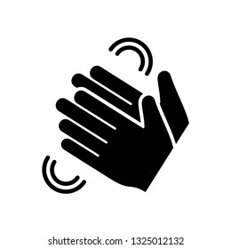 Clapping hand icon vector