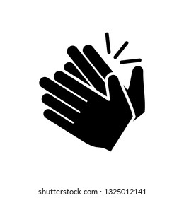 Clapping hand icon vector