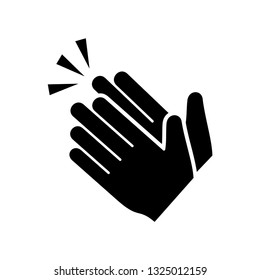 Clapping hand icon vector