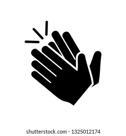 Clapping hand icon vector