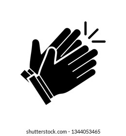 Clapping hand icon vector