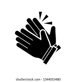 Clapping hand icon vector