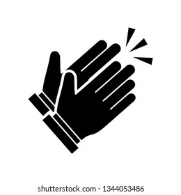 Clapping hand icon vector