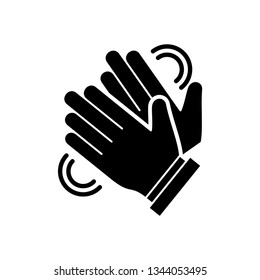 Clapping hand icon vector