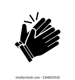 Clapping hand icon vector