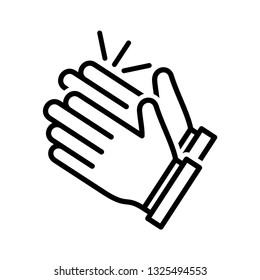 Clapping hand icon vector eps 10