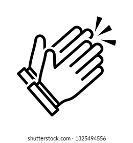 Clapping hand icon vector eps 10