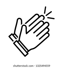 Clapping hand icon vector eps 10