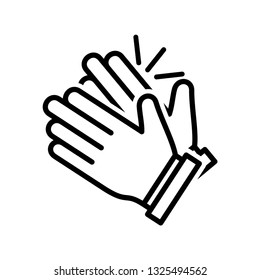 Clapping hand icon vector eps 10