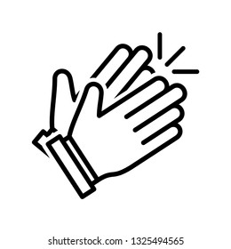 Clapping hand icon vector eps 10