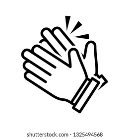 Clapping hand icon vector eps 10