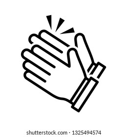Clapping hand icon vector eps 10