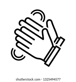 Clapping hand icon vector eps 10