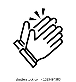 Clapping hand icon vector eps 10