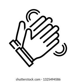 Clapping hand icon vector eps 10