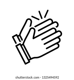 Clapping hand icon vector eps 10