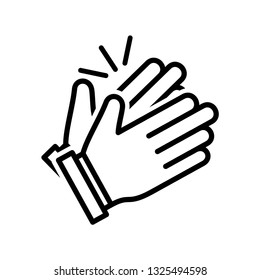 Clapping hand icon vector eps 10