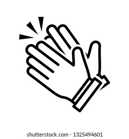 Clapping hand icon vector eps 10